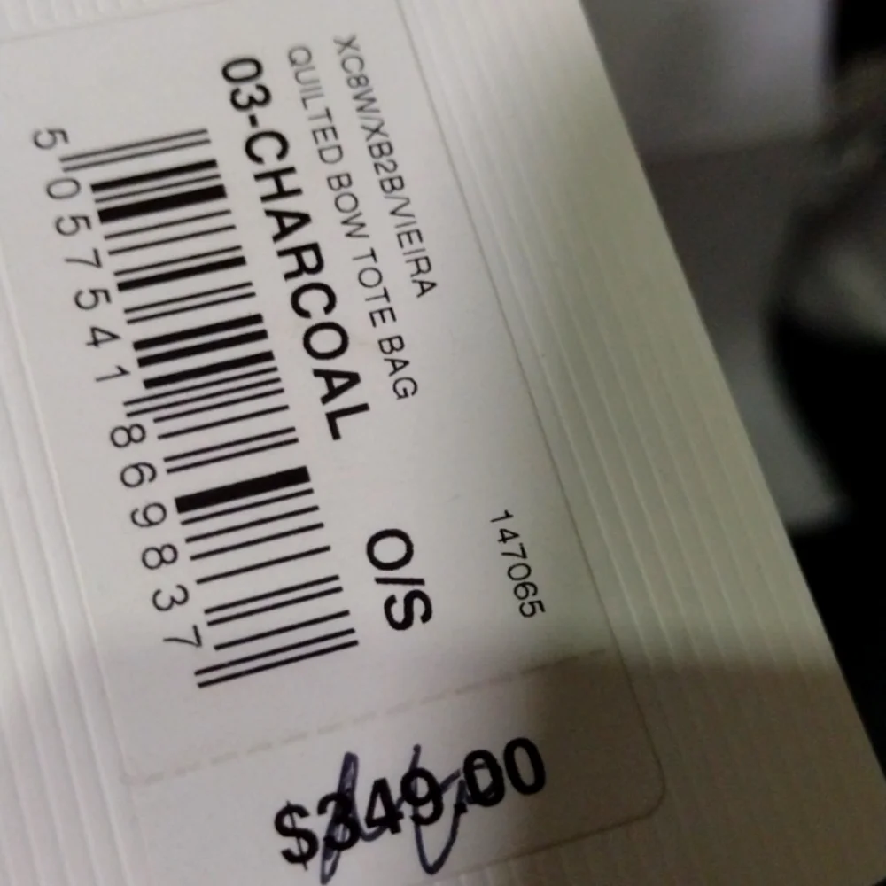 Ted Baker London Dove Grey Quilted Bow Bag 🛍️ NWT - Picture 3 of 11